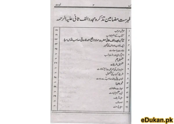 Tazkira Mujaddid Alf Sani