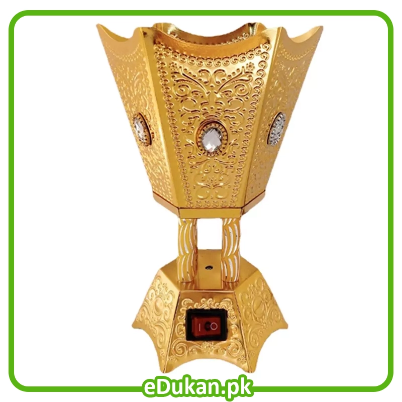 Electric Incense Burner Golden | Electric Bakhoor Dan