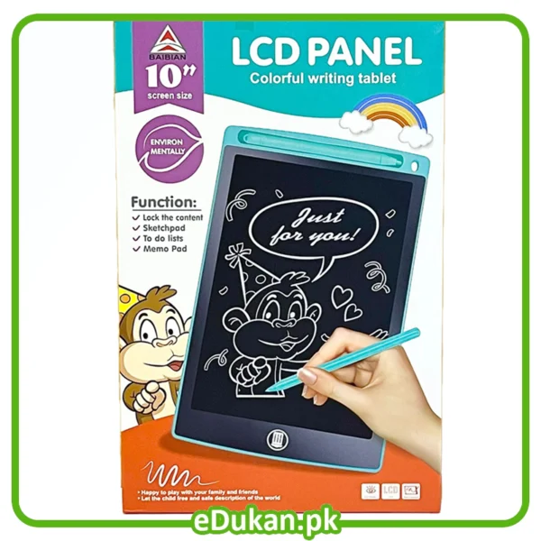 Baidain LCD Writing Tablet | Portable Doodle Sketching Pad For kids and Students, an ink-free, pressure-sensitive, which gives ultra-clear handwriting.