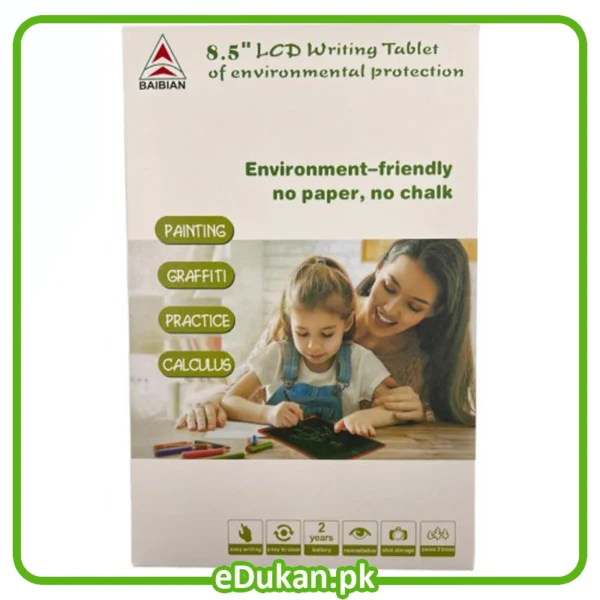 Baidain LCD Writing Tablet | Portable Doodle Sketching Pad For kids and Students, an ink-free, pressure-sensitive, which gives ultra-clear handwriting.